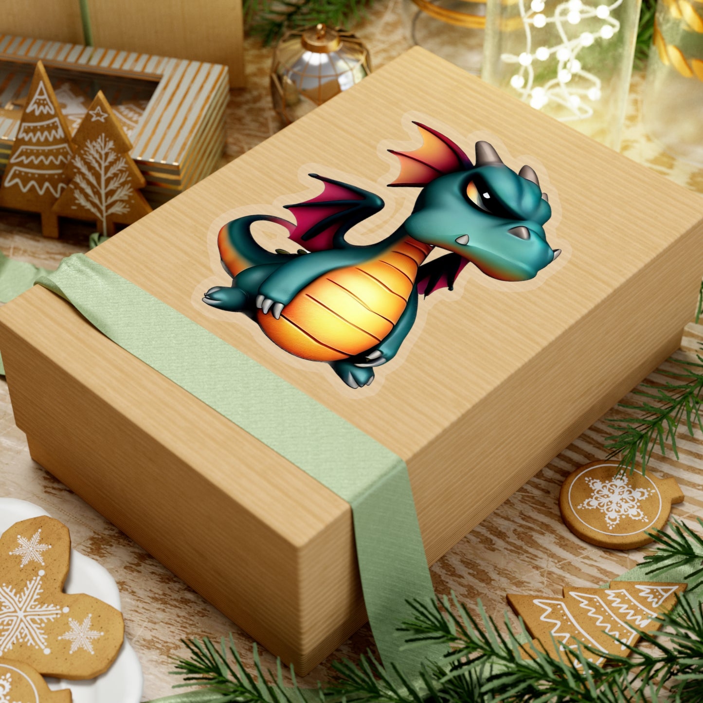 Roar and Rascal: The Mischievous Dragon Sticker!