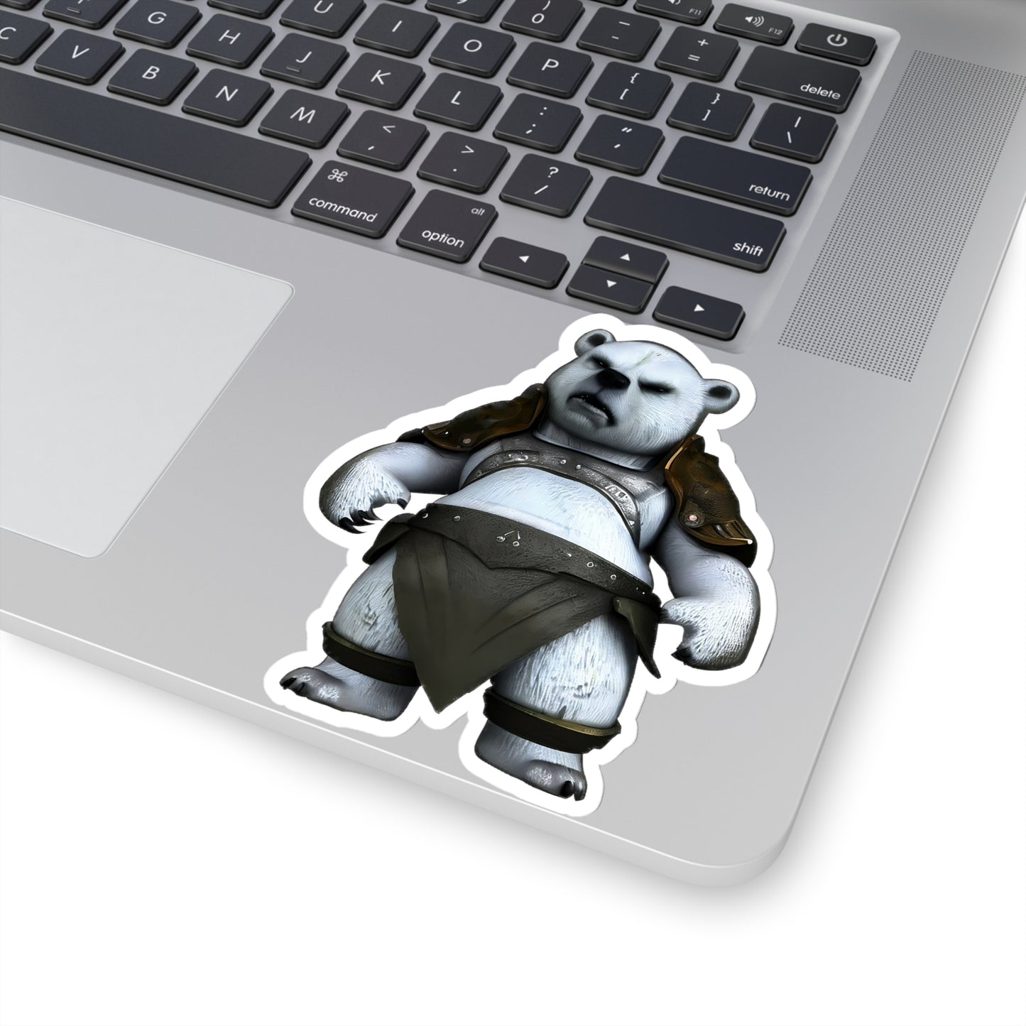 Adaptive Ice Knight: Polar Bear with Body Armor Sticker