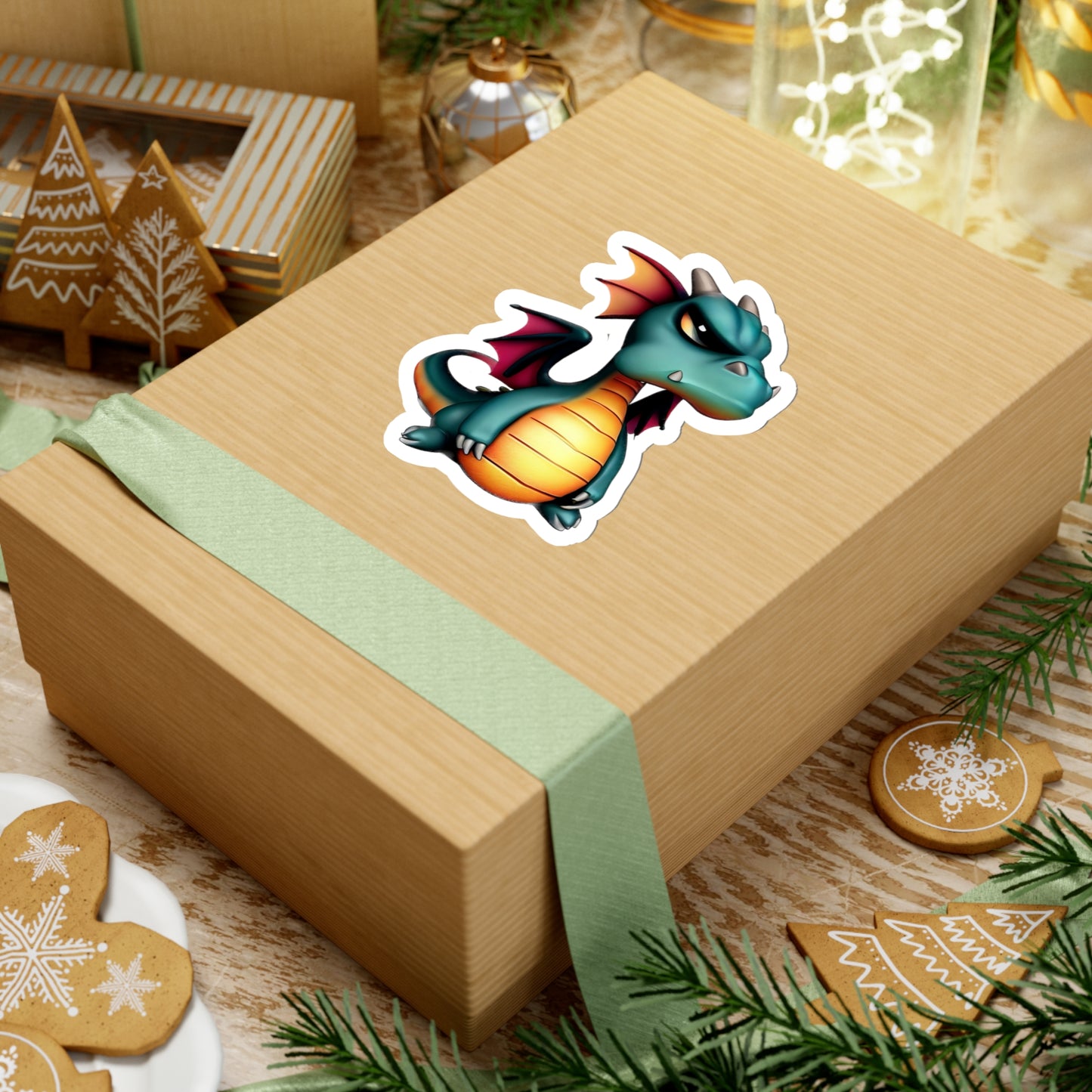 Roar and Rascal: The Mischievous Dragon Sticker!