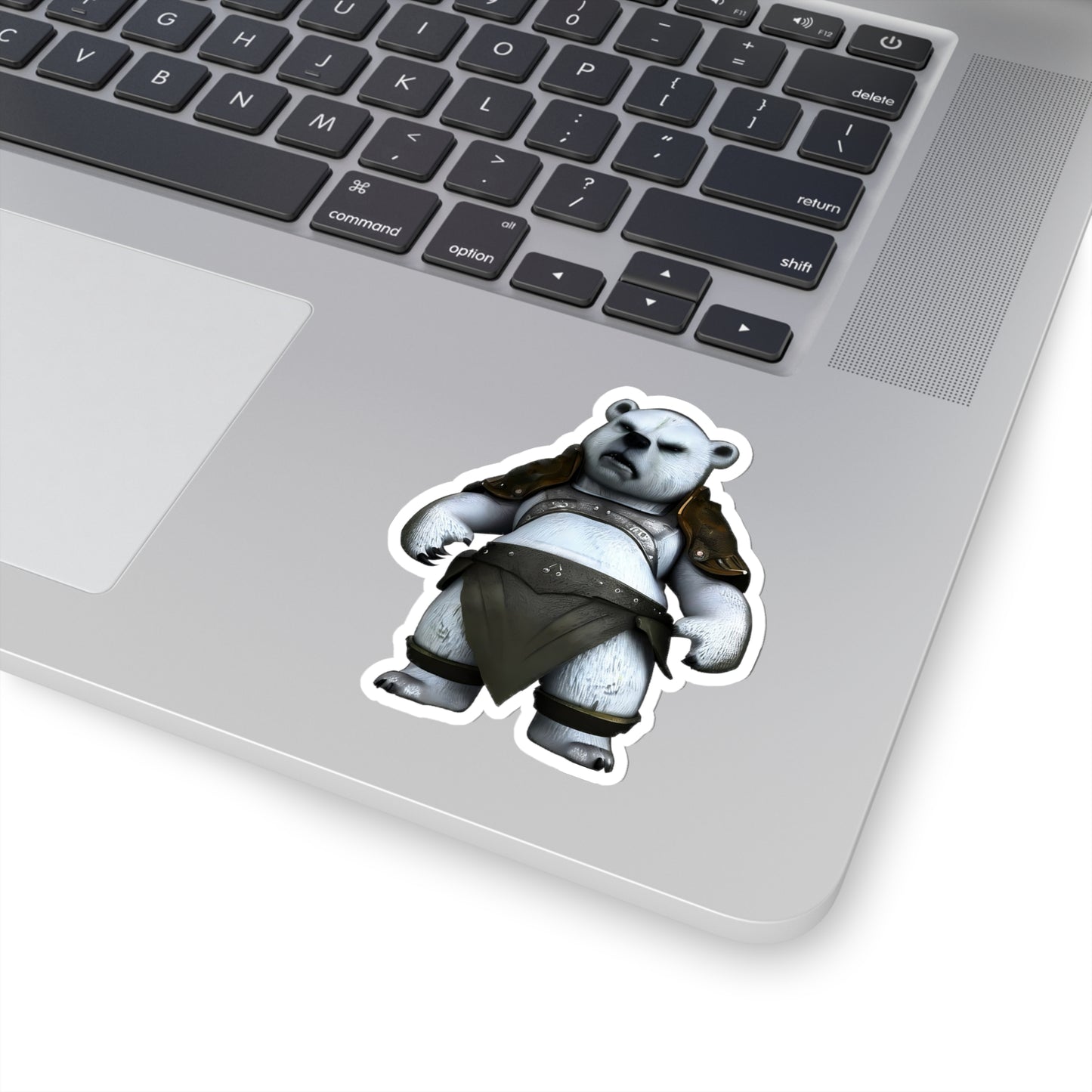 Adaptive Ice Knight: Polar Bear with Body Armor Sticker