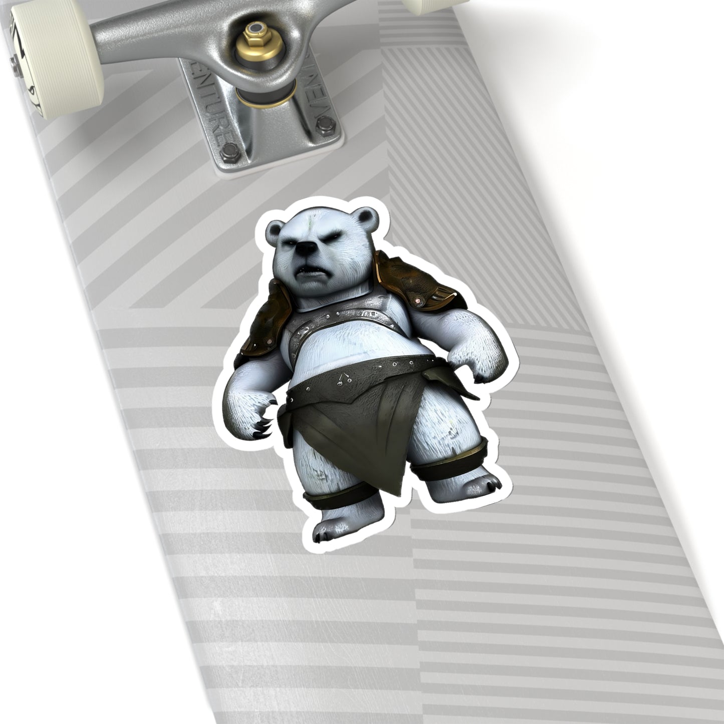 Adaptive Ice Knight: Polar Bear with Body Armor Sticker