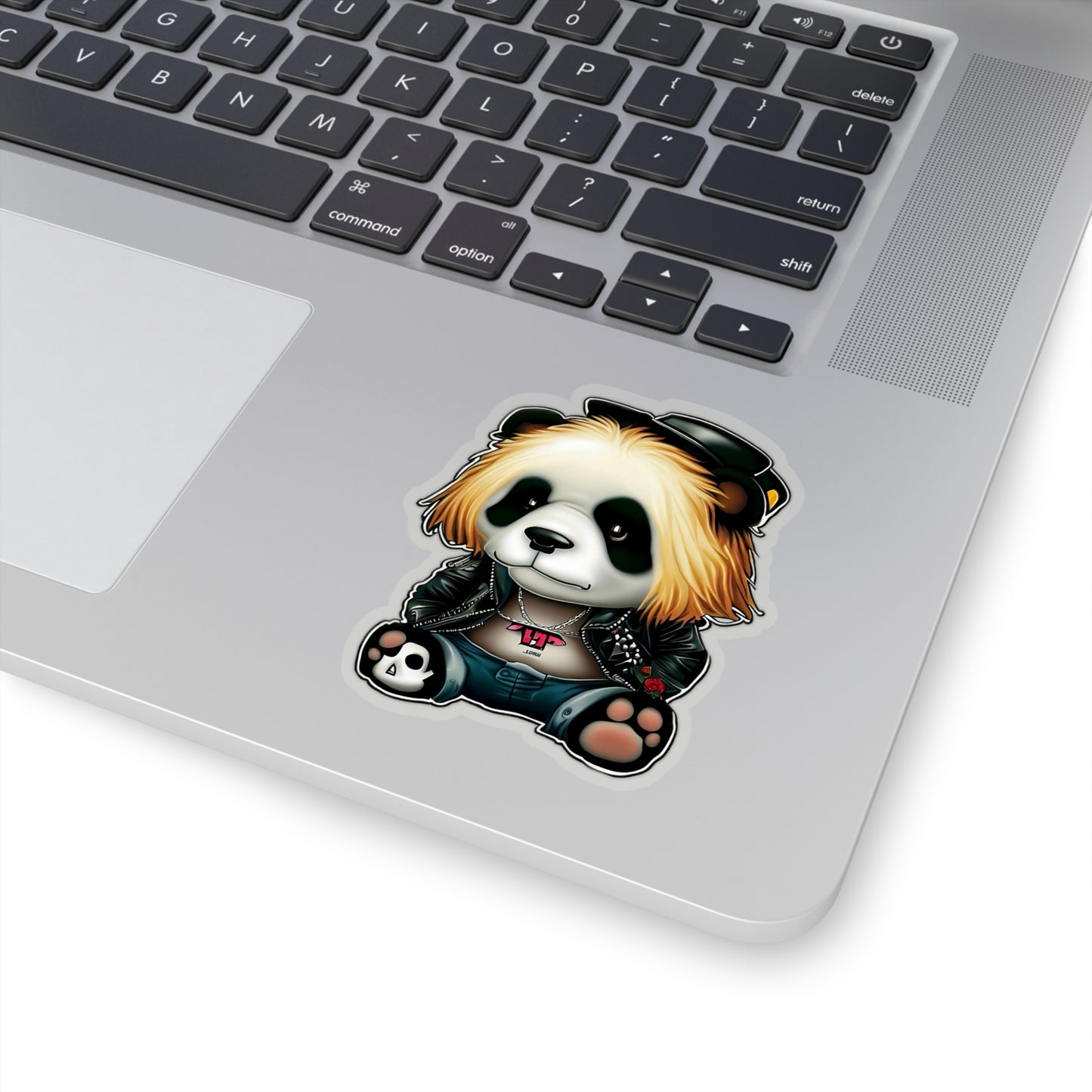 Amped-Up Panda: Rock N' Roll Sticker!