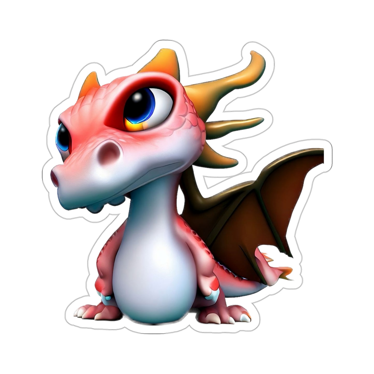 Jurassic Prankster: The Playful Dragon Sticker!