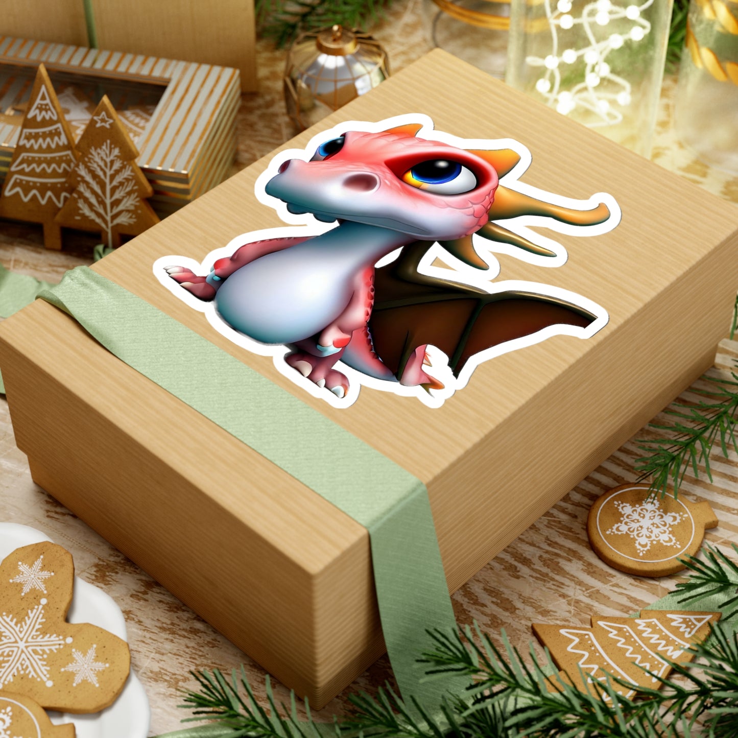 Jurassic Prankster: The Playful Dragon Sticker!