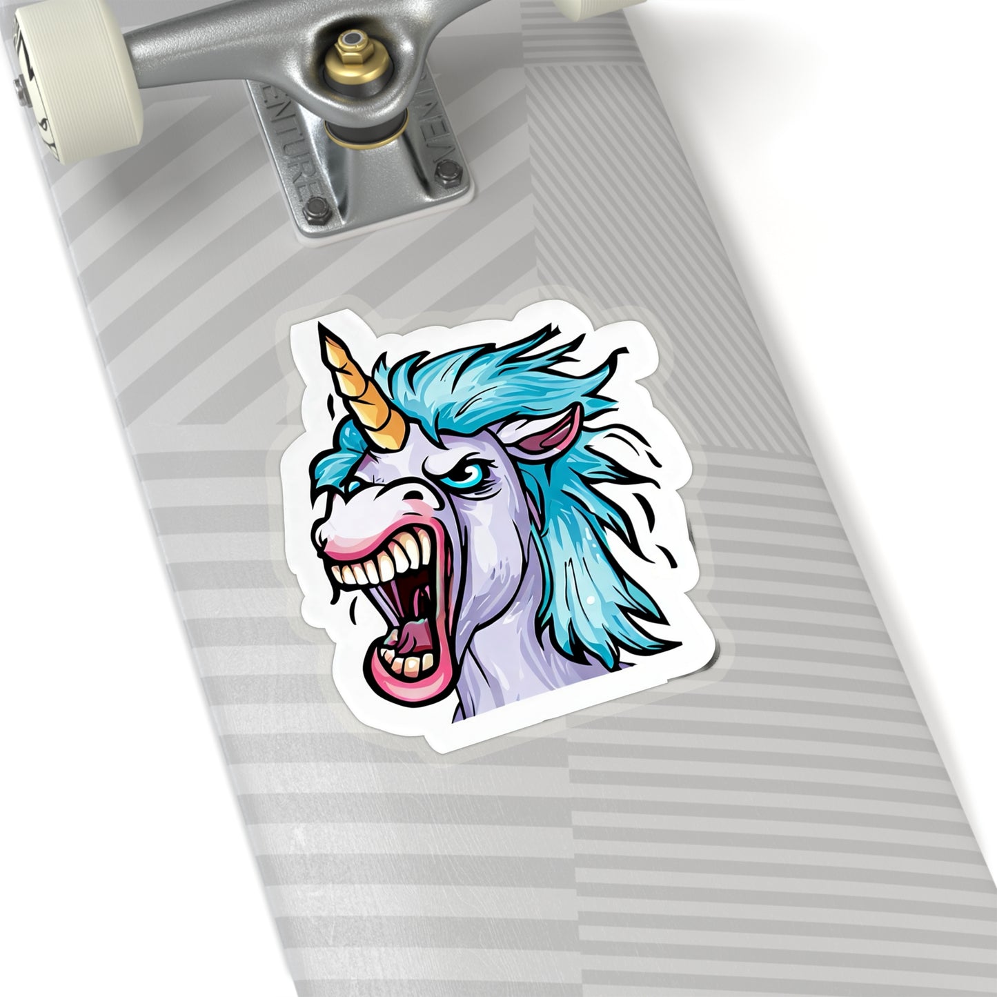 Unleashing the Rage: Angry Unicorn Sticker Spectacle!