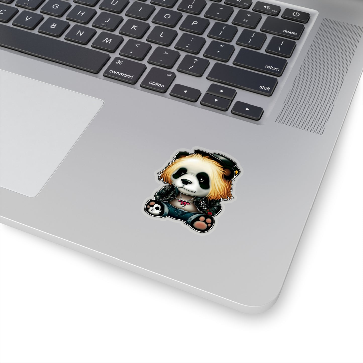 Amped-Up Panda: Rock N' Roll Sticker!