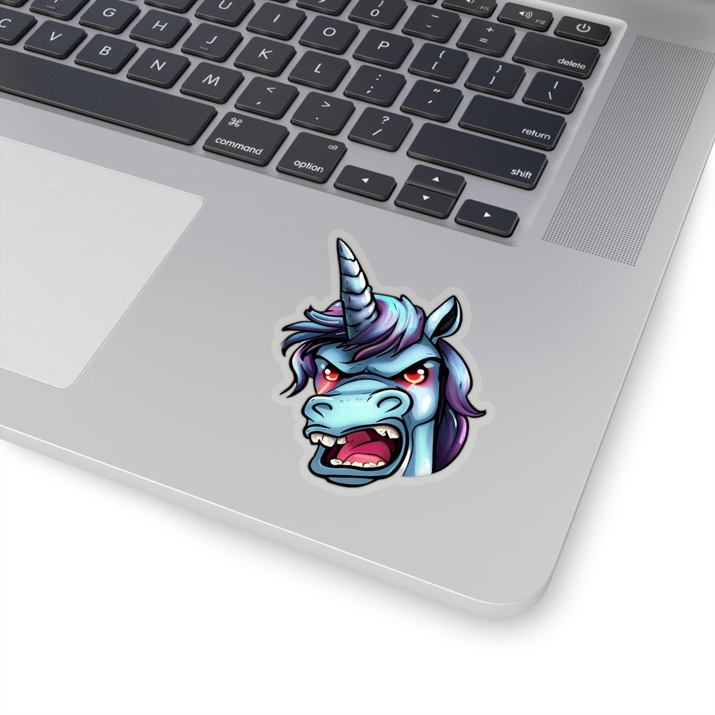 Cosmic Fury: Unleashing the Angry Unicorn Sticker Magic!