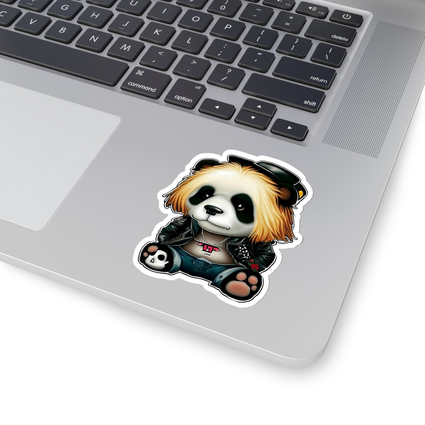 Amped-Up Panda: Rock N' Roll Sticker!