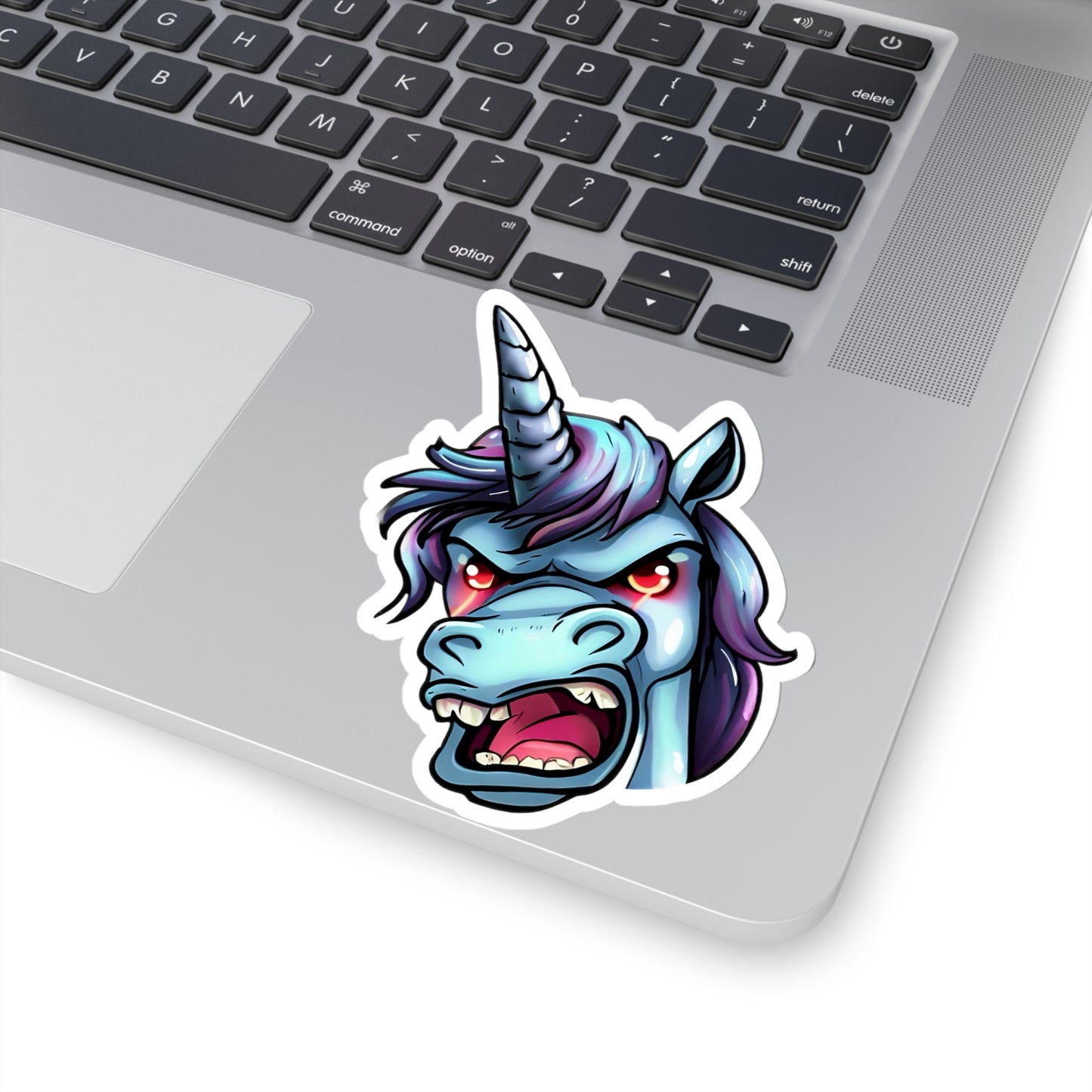 Cosmic Fury: Unleashing the Angry Unicorn Sticker Magic!