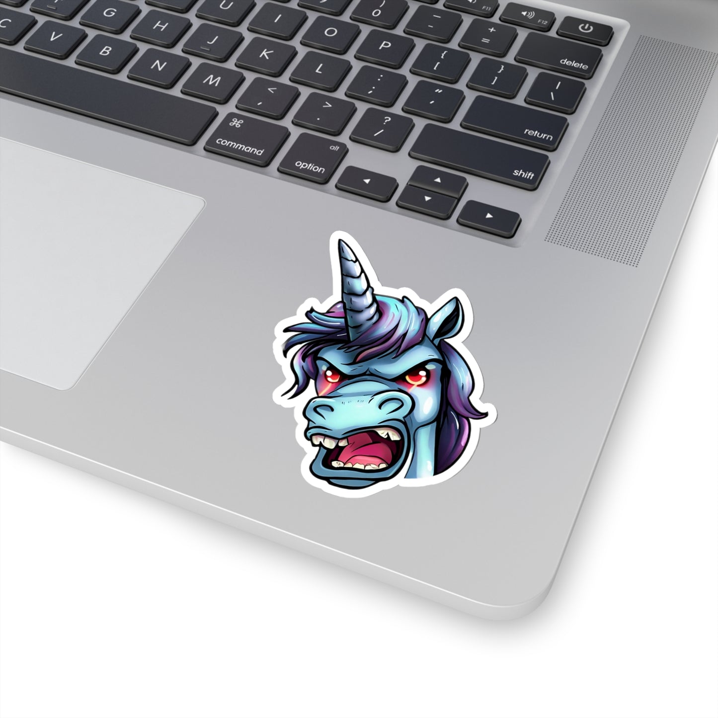 Cosmic Fury: Unleashing the Angry Unicorn Sticker Magic!