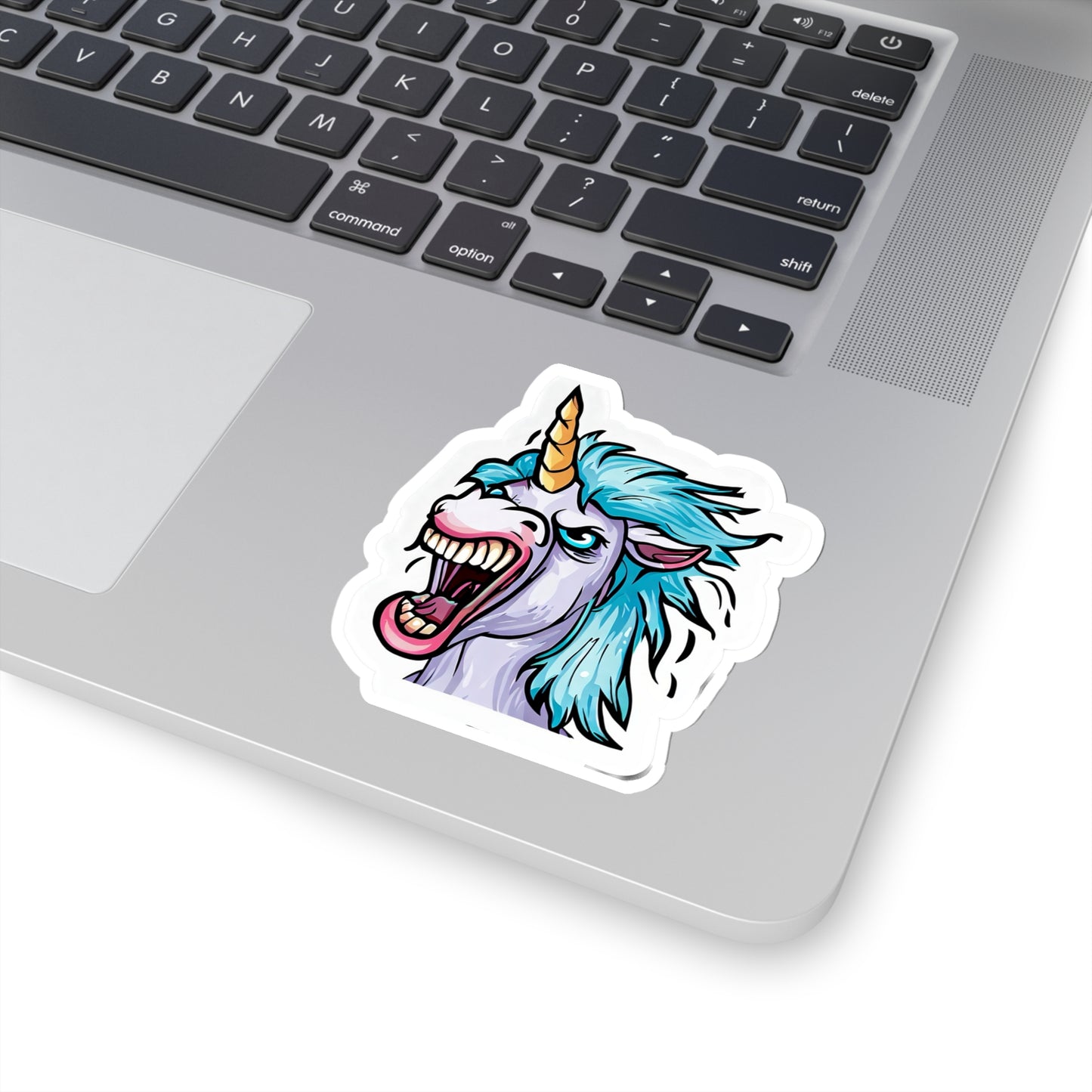 Unleashing the Rage: Angry Unicorn Sticker Spectacle!