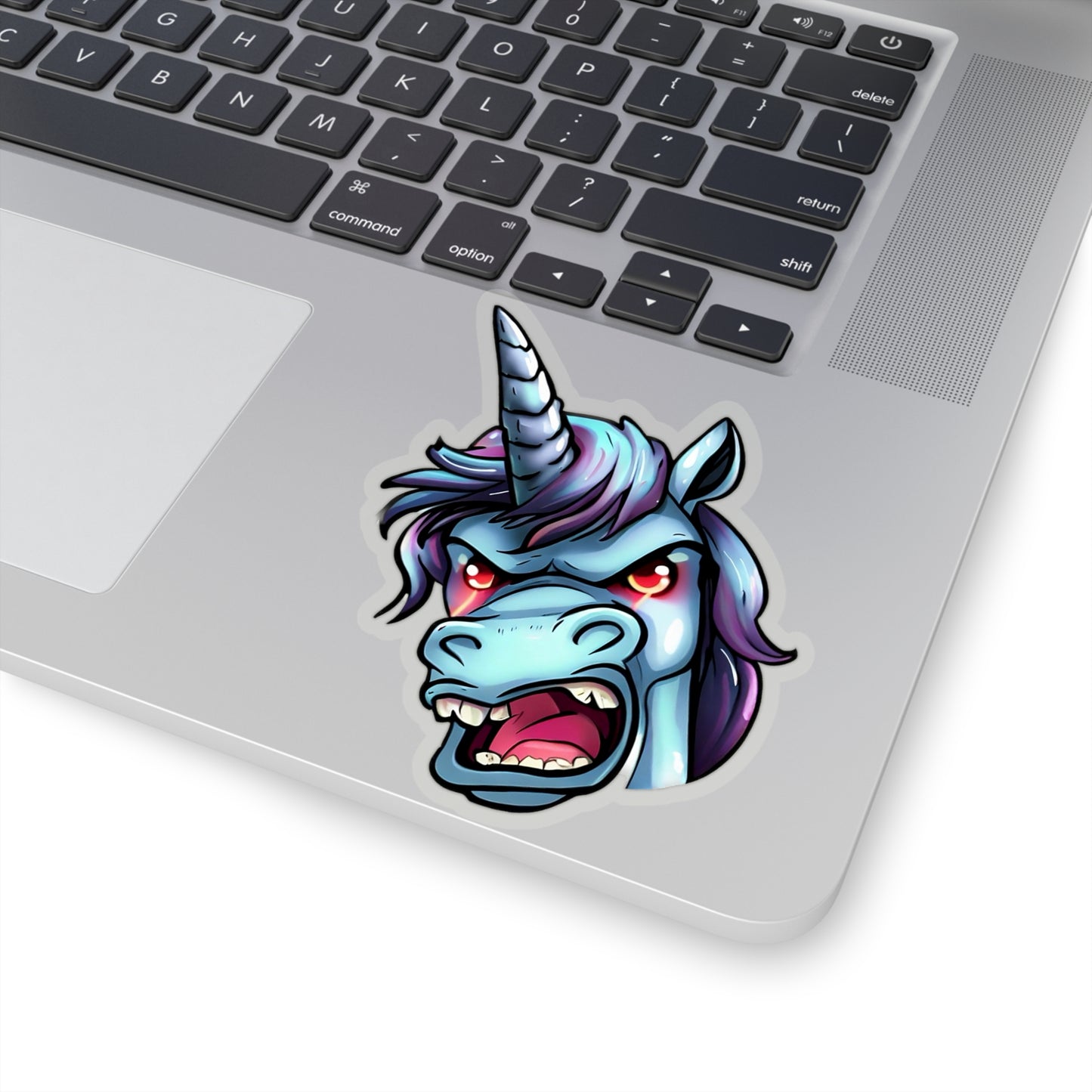 Cosmic Fury: Unleashing the Angry Unicorn Sticker Magic!