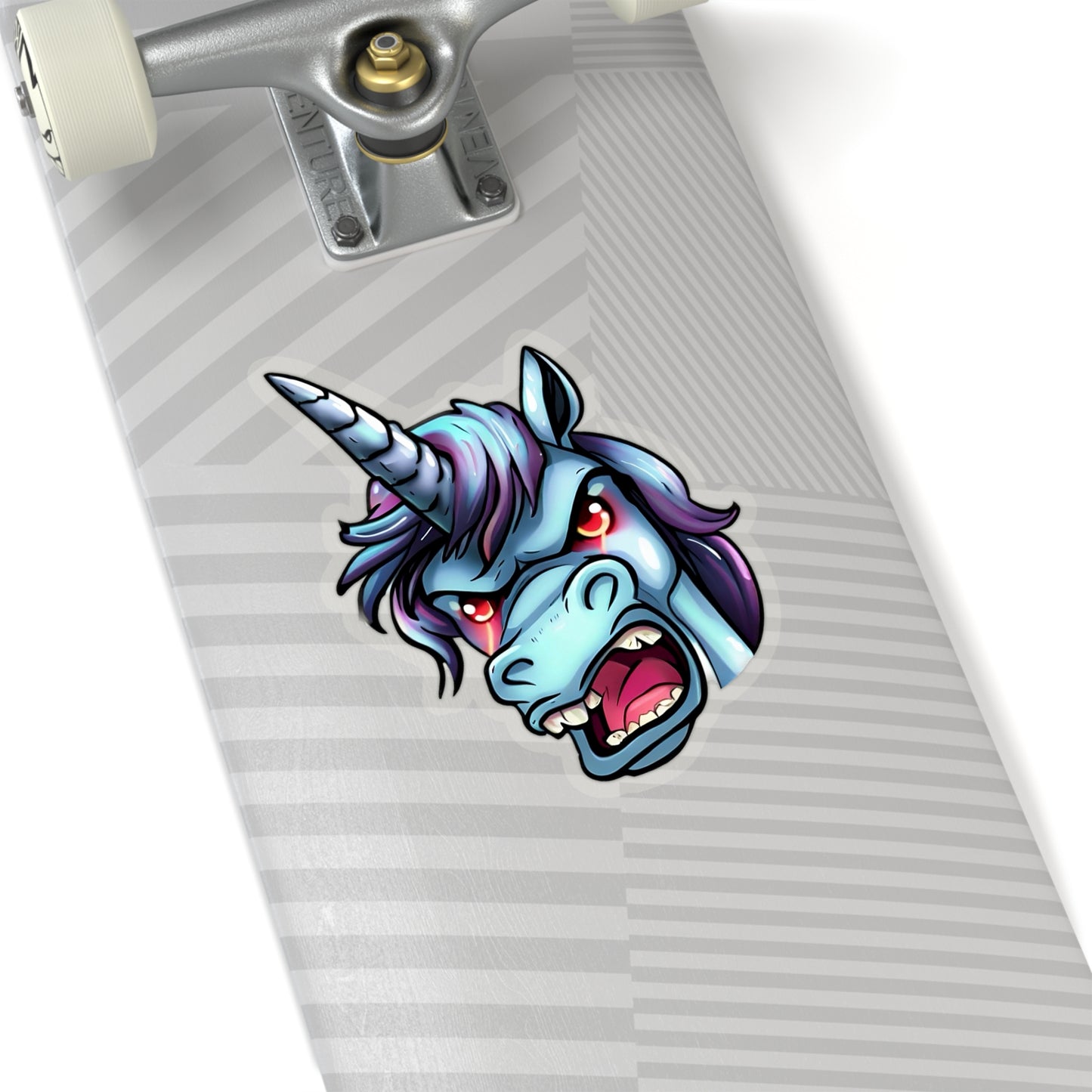 Cosmic Fury: Unleashing the Angry Unicorn Sticker Magic!