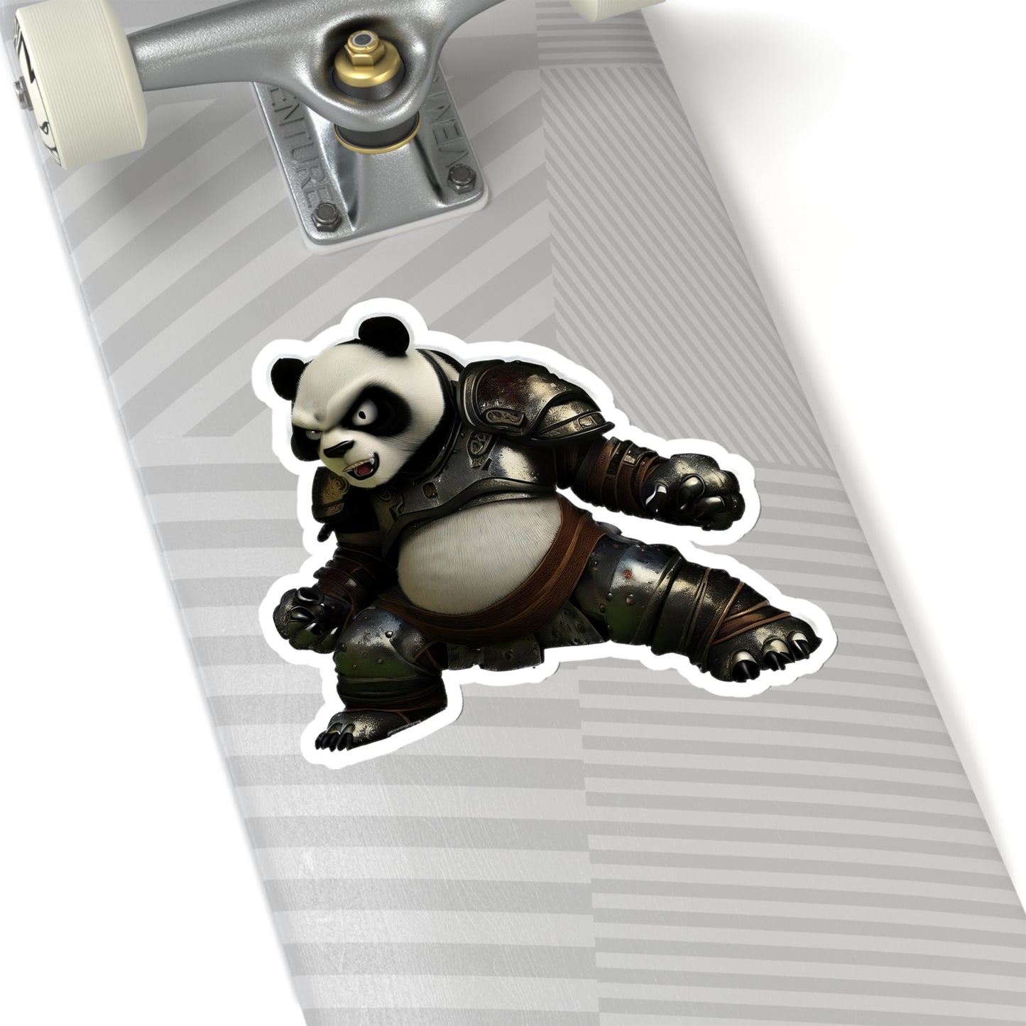 Arctic Shieldbearer: Polar Bear in Body Armor Sticker!